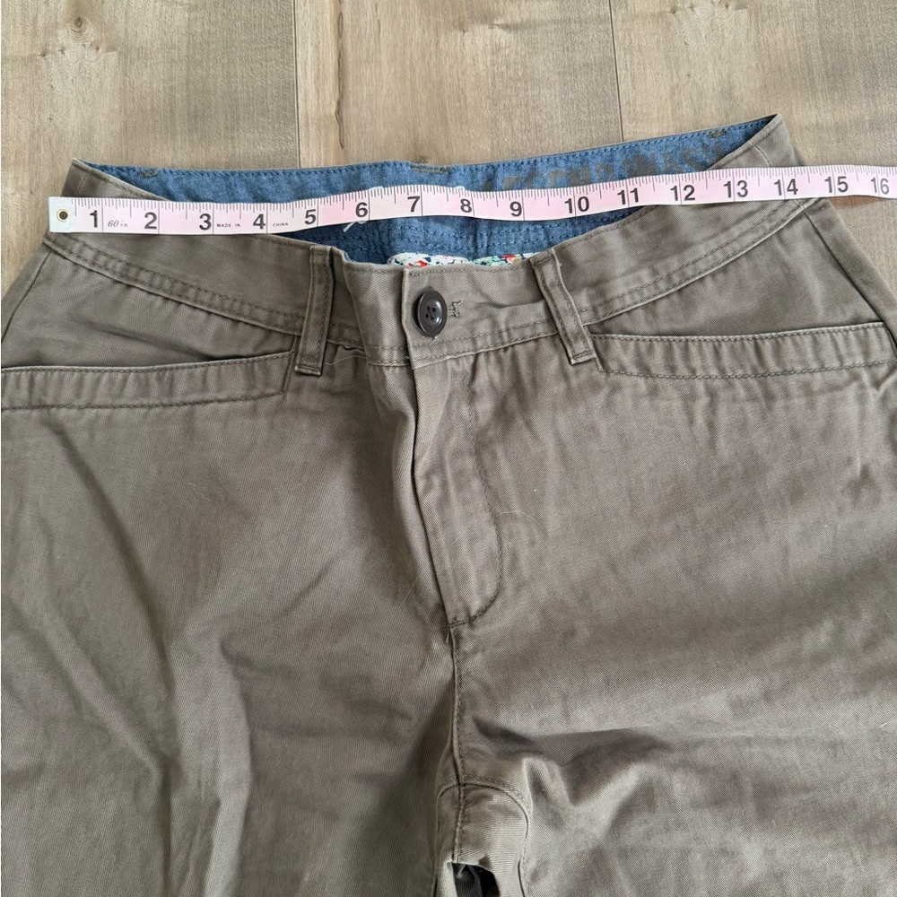 Lot of 2 Eddie Bauer Legend Wash Pant Chino Women 8 Straight Leg Crop Gray Brown - Picture 9 of 9